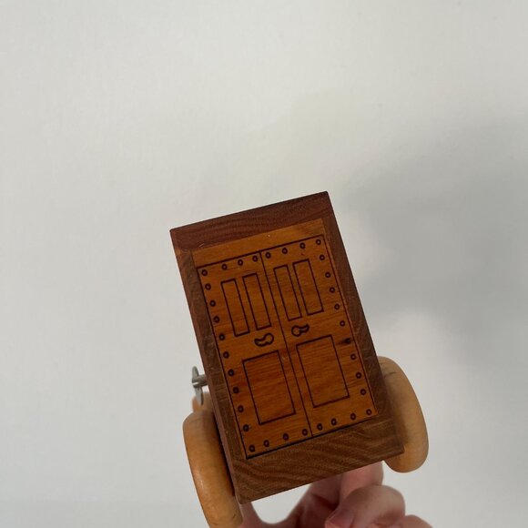 Vintage Wooden USPS Truck:  Piggy Bank/Music Box, 1991 - Picture 2 of 7